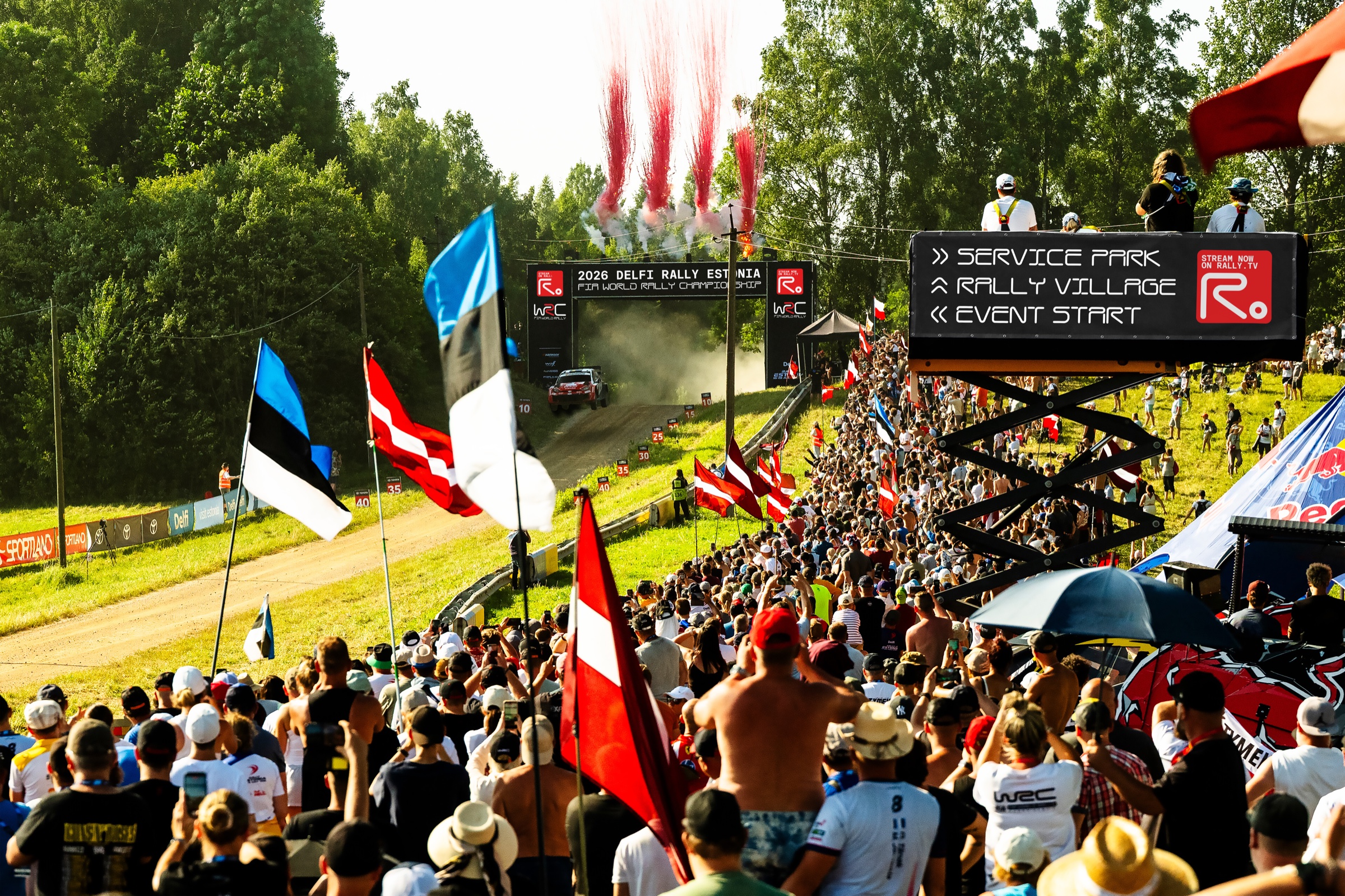 World Rally Championship &mdash; event wayfinding mockup